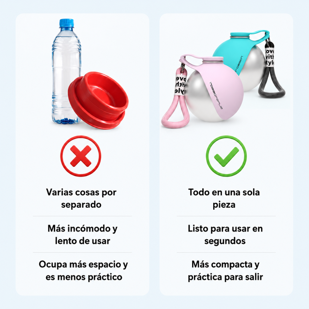 AquaBall™ - Botella portátil 2 en 1