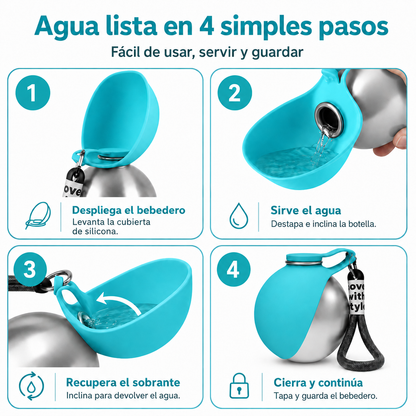 AquaBall™ - Botella portátil 2 en 1