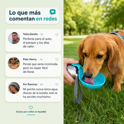 AquaBall™ - Botella portátil 2 en 1